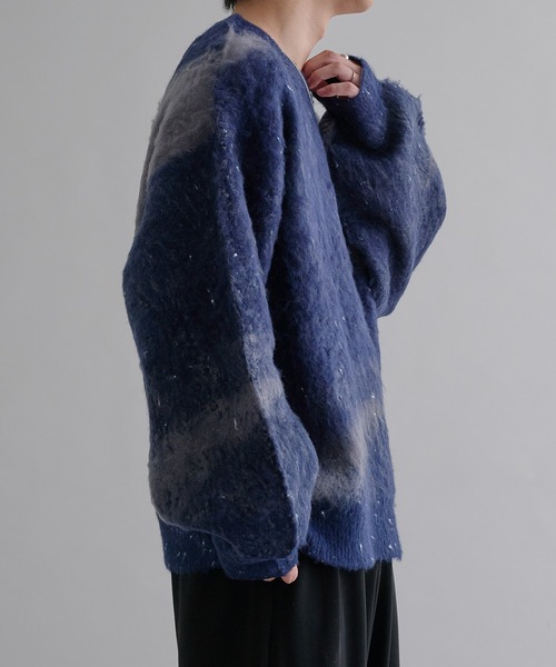 epnok(エプノック)の「アブストラクトルーズニット(ニット/セーター・メンズ・ネイビー/ブラック/ブラウン/カーキ/ライトブルー/グレー/アッシュブラウン/レッド/ピンク系1/ブラック系1/グレー系1/ベージュ/ライトグレー・SMALL/MEDIUM/LARGE)」の22枚目の写真