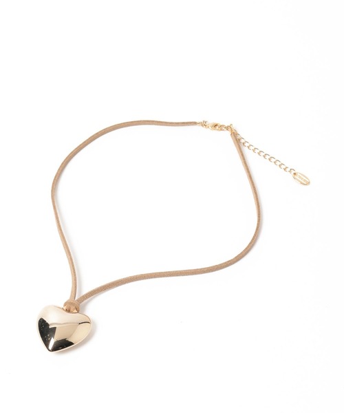 LOWRYS FARM（ローリーズファーム）の「ハート2ホンセットチョーカー　976403（ネックレス・レディース・ブラック/ベージュ・FREE）」の10枚目の写真