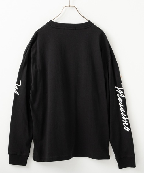 Mossimo（モッシモ）の「MOSSIMO（モッシモ）袖ロゴロンT（Tシャツ/カットソー・メンズ・ホワイト/ブラック・L/M/XL）」の3枚目の写真