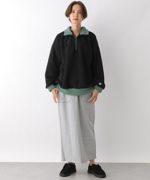 LEPSIM（レプシィム）の「【DISCUS／ディスカス】ハーフZIPプルオーバー　906618（Tシャツ/カットソー・レディース・ブラック/ライトブルー/アイボリー/ブルー・FREE）」の19枚目の写真