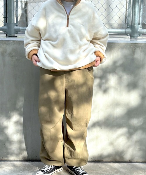 LEPSIM（レプシィム）の「【DISCUS／ディスカス】ハーフZIPプルオーバー　906618（Tシャツ/カットソー・レディース・ブラック/ライトブルー/アイボリー/ブルー・FREE）」の6枚目の写真