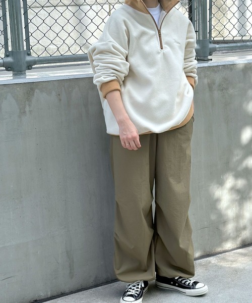 LEPSIM（レプシィム）の「【DISCUS／ディスカス】ハーフZIPプルオーバー　906618（Tシャツ/カットソー・レディース・ブラック/ライトブルー/アイボリー/ブルー・FREE）」の7枚目の写真