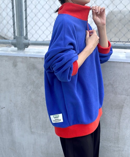 LEPSIM（レプシィム）の「【DISCUS／ディスカス】ハーフZIPプルオーバー　906618（Tシャツ/カットソー・レディース・ブラック/ライトブルー/アイボリー/ブルー・FREE）」の11枚目の写真