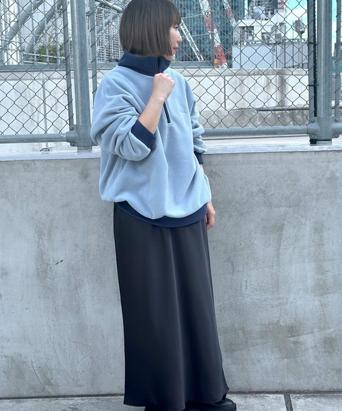 LEPSIM（レプシィム）の「【DISCUS／ディスカス】ハーフZIPプルオーバー　906618（Tシャツ/カットソー・レディース・ブラック/ライトブルー/アイボリー/ブルー・FREE）」の12枚目の写真