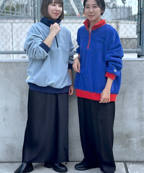 LEPSIM（レプシィム）の「【DISCUS／ディスカス】ハーフZIPプルオーバー　906618（Tシャツ/カットソー・レディース・ブラック/ライトブルー/アイボリー/ブルー・FREE）」の13枚目の写真