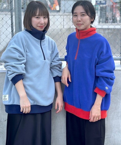 LEPSIM（レプシィム）の「【DISCUS／ディスカス】ハーフZIPプルオーバー　906618（Tシャツ/カットソー・レディース・ブラック/ライトブルー/アイボリー/ブルー・FREE）」の14枚目の写真