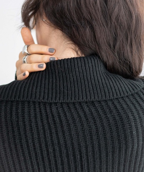 WEGO(ウィゴー)の「WEGO/ダブルジップショートカーデ(カーディガン/ボレロ・レディース・アイボリー/ブラック/ブルー/ベージュ・FREE)」の10枚目の写真