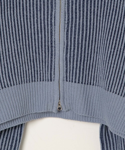 WEGO(ウィゴー)の「WEGO/ダブルジップショートカーデ(カーディガン/ボレロ・レディース・アイボリー/ブラック/ブルー/ベージュ・FREE)」の22枚目の写真