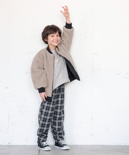 GLOBAL WORK(グローバルワーク)の「洗えるリバーシブルボアMA-1/907723(MA-1・キッズ・カーキ/ブラック・100cm/160cm/110cm/130cm/140cm/150cm/120cm)」の5枚目の写真