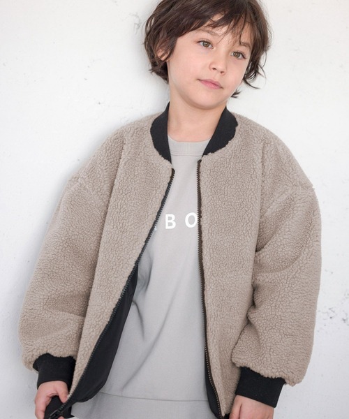 GLOBAL WORK(グローバルワーク)の「洗えるリバーシブルボアMA-1/907723(MA-1・キッズ・カーキ/ブラック・100cm/160cm/110cm/130cm/140cm/150cm/120cm)」の7枚目の写真