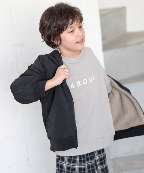 GLOBAL WORK(グローバルワーク)の「洗えるリバーシブルボアMA-1/907723(MA-1・キッズ・カーキ/ブラック・100cm/160cm/110cm/130cm/140cm/150cm/120cm)」の8枚目の写真