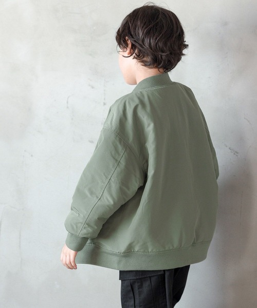 GLOBAL WORK(グローバルワーク)の「洗えるリバーシブルボアMA-1/907723(MA-1・キッズ・カーキ/ブラック・100cm/160cm/110cm/130cm/140cm/150cm/120cm)」の13枚目の写真