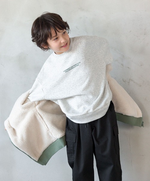 GLOBAL WORK(グローバルワーク)の「洗えるリバーシブルボアMA-1/907723(MA-1・キッズ・カーキ/ブラック・100cm/160cm/110cm/130cm/140cm/150cm/120cm)」の14枚目の写真