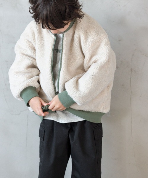 GLOBAL WORK(グローバルワーク)の「洗えるリバーシブルボアMA-1/907723(MA-1・キッズ・カーキ/ブラック・100cm/160cm/110cm/130cm/140cm/150cm/120cm)」の18枚目の写真