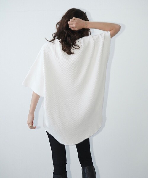 FREAK'S STORE(フリークスストア)の「CLANE/クラネ THERMAL BIG TOPS/サーマル ビッグ トップス(Tシャツ/カットソー・レディース・ホワイト・ONE SIZE)」の6枚目の写真
