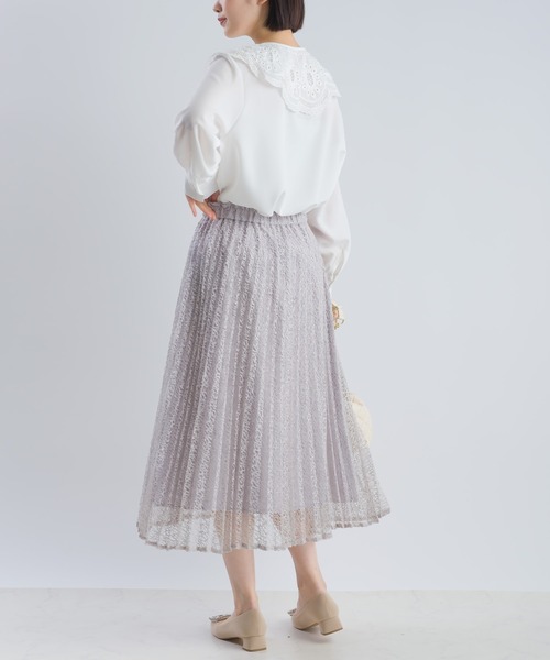 PICCIN（ピッチン）の「レース襟付きジョーゼットブラウス（シャツ/ブラウス・レディース・オフホワイト・M）」の7枚目の写真