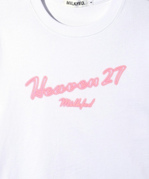 MILKFED.(ミルクフェド)の「HEAVEN 27 COMPACT S/S TEE(Tシャツ/カットソー・レディース・ライトピンク/ブラック/ホワイト・M/S)」の13枚目の写真