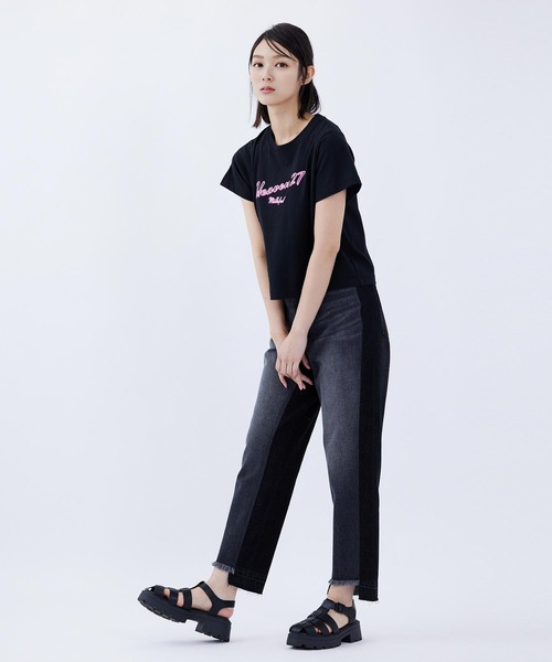 MILKFED.(ミルクフェド)の「HEAVEN 27 COMPACT S/S TEE(Tシャツ/カットソー・レディース・ライトピンク/ブラック/ホワイト・M/S)」の10枚目の写真