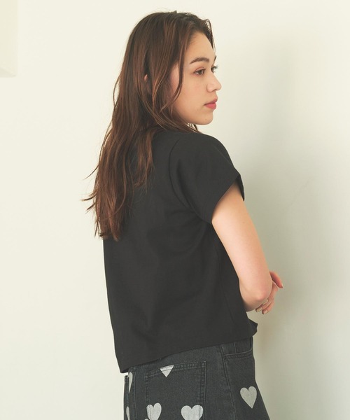 MILKFED.(ミルクフェド)の「HEAVEN 27 COMPACT S/S TEE(Tシャツ/カットソー・レディース・ライトピンク/ブラック/ホワイト・M/S)」の14枚目の写真