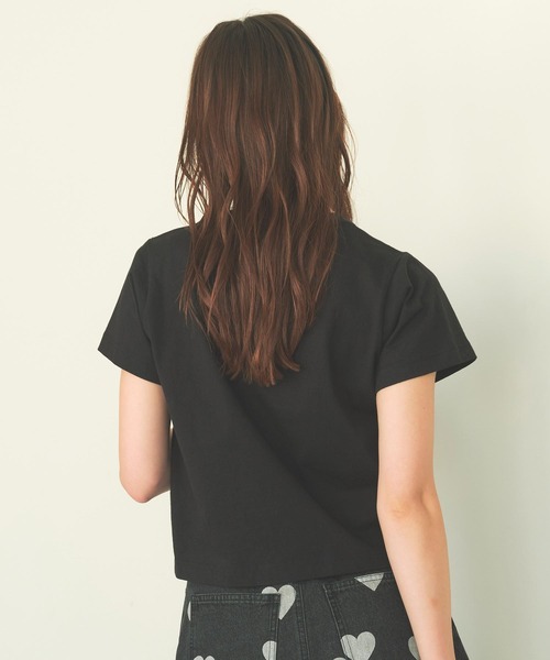 MILKFED.(ミルクフェド)の「HEAVEN 27 COMPACT S/S TEE(Tシャツ/カットソー・レディース・ライトピンク/ブラック/ホワイト・M/S)」の15枚目の写真