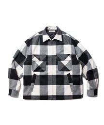 COOTIE Buffalo Check Wool Coverall クーティー COOTIE PRODUCTIONS / Buffalo Check Wool Coverall -Black×Ivory-