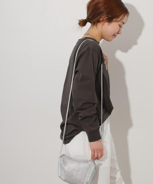 JOURNAL STANDARD relume（ジャーナルスタンダード　レリューム）の「TEXASロゴロングTシャツ（Tシャツ/カットソー・レディース・ホワイト/ブラック系その他/ベージュ・FREE）」の7枚目の写真