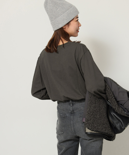 JOURNAL STANDARD relume（ジャーナルスタンダード　レリューム）の「TEXASロゴロングTシャツ（Tシャツ/カットソー・レディース・ホワイト/ブラック系その他/ベージュ・FREE）」の16枚目の写真