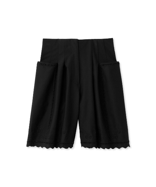 FURFUR(ファーファー)の「カットワーク刺繍ショートパンツ(その他パンツ・レディース・ピンク/ホワイト/ストライプ/ブラック・FREE)」の3枚目の写真