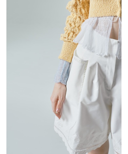FURFUR(ファーファー)の「カットワーク刺繍ショートパンツ(その他パンツ・レディース・ピンク/ホワイト/ストライプ/ブラック・FREE)」の22枚目の写真