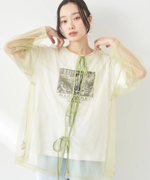 earth music&ecology | 前後2WAYシアープルオーバー(Tシャツ/カットソー)