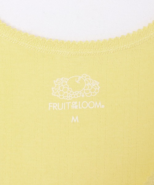 FRUIT OF THE LOOM(フルーツオブザルーム)の「アイレットタンクトップ2Pセット / インナー / トップス / シンプル / カジュアル / 無地(タンクトップ・レディース・イエロー/オレンジ/カーキ・S/M/L)」の12枚目の写真