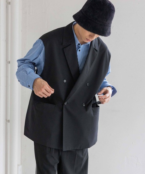 Theory ブラック ダブルブレスト ベスト Theory ブラック ダブルブレスト ベスト Theory ブラック ダブル