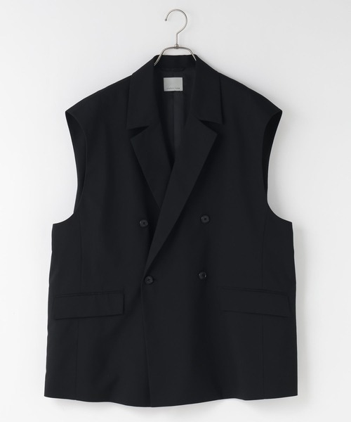 LOWRYS FARM（ローリーズファーム）の「ＴＲダブルブレストベスト　986193（ベスト・メンズ・ブラック/アイボリー・MEDIUM/LARGE）」の3枚目の写真