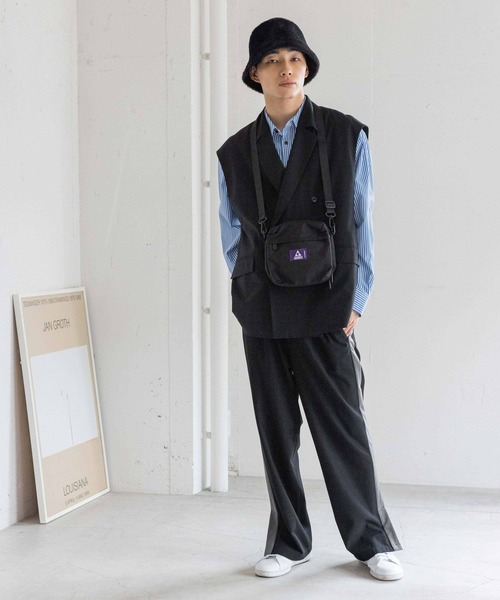 LOWRYS FARM（ローリーズファーム）の「ＴＲダブルブレストベスト　986193（ベスト・メンズ・ブラック/アイボリー・MEDIUM/LARGE）」の9枚目の写真