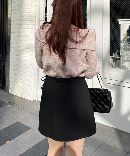 INGNI（イング）の「サイドリボンプリーツスカパン（その他パンツ・レディース・グレー/ブルー系その他2/ブラック・FREE）」の6枚目の写真