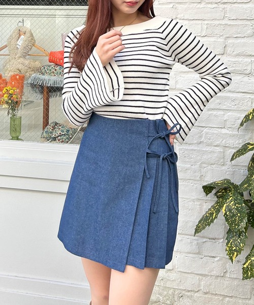 INGNI（イング）の「サイドリボンプリーツスカパン（その他パンツ・レディース・グレー/ブルー系その他2/ブラック・FREE）」の15枚目の写真