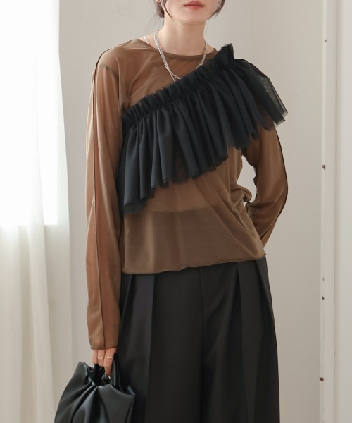 Bab（バブ）の「ベーシックシアートップス（Tシャツ/カットソー