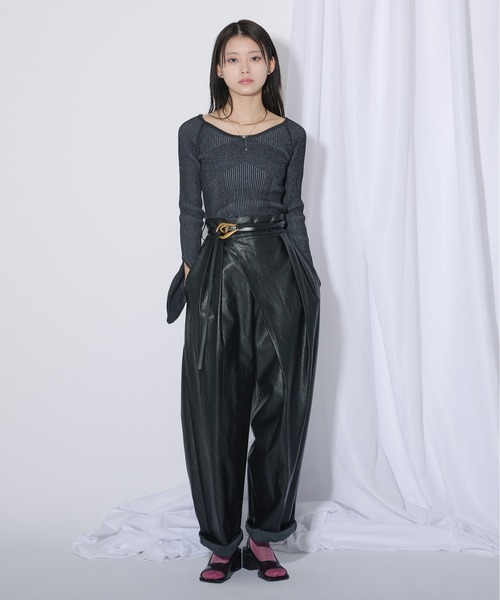 rito スリーブスリットリブセーター スリットスリーブニット | SLIT SLEEVE KNITの通販｜regleam