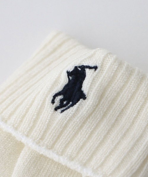 POLO RALPH LAUREN(ポロ ラルフ ローレン)の「POLO RALPH LAUREN Layette ワンポイント 折り返しベビーソックス 04885465(ベビーシューズ/ベビーソックス・キッズ・ネイビー系/クリーム/ピンク系/ホワイト/ネイビー・9-11cm/11-13cm)」の11枚目の写真