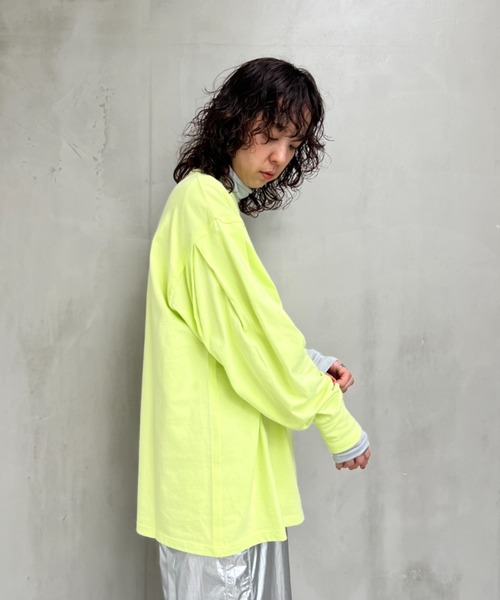 y/m（イム）の「スリーブタックロンT（Tシャツ/カットソー・レディース・ブラック/ブルー/パープル/ホワイト/グリーン・FREE）」の8枚目の写真