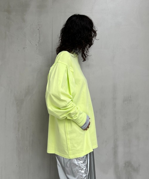 y/m（イム）の「スリーブタックロンT（Tシャツ/カットソー・レディース・ブラック/ブルー/パープル/ホワイト/グリーン・FREE）」の9枚目の写真