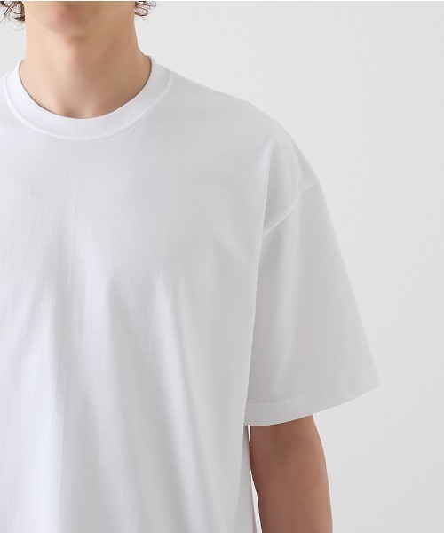BODY WILD(ボディーワイルド)の「BODY WILD/ボディワイルド Tシャツ ドロップショルダー(Tシャツ/カットソー・メンズ・ブラック/ホワイト/グレイッシュブルー・SMALL/MEDIUM/LARGE/X-LARGE)」の9枚目の写真