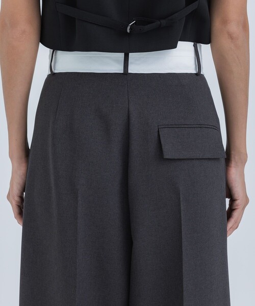 STUDIOUS（ステュディオス）の「【STUDIOUS/ステュディオス】タックトラウザーパンツ（その他パンツ・レディース・ブラック/ライトベージュ/ダークグレー・1/2）」の20枚目の写真