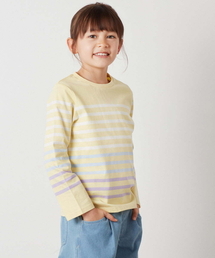 a.v.v（アーヴェヴェ）の「[140-150]パネルボーダーロンＴ（Tシャツ/カットソー・キッズ）」