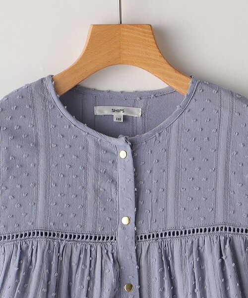 SHIPS(シップス)の「SHIPS KIDS:100~130cm / スナップ ボタン ティアード ブラウス(シャツ/ブラウス・キッズ・ライトブルー/ホワイト・100/110/120/130)」の16枚目の写真