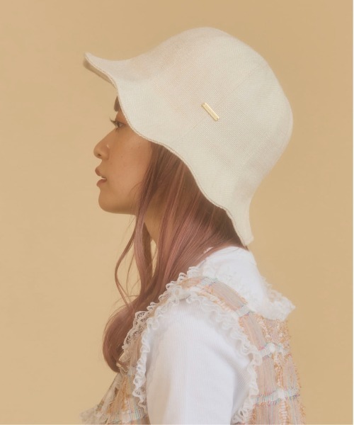 kaorinomori（カオリノモリ）の「kaorinomori ボンボンチューリップ / カオリノモリ（ハット・レディース・ライトブルー/クリーム/ネイビー・M/57.5cm）」の6枚目の写真