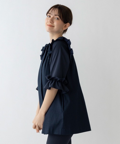 SONO ソーノ　サニーフリルチュニックフレアブラウス Sono ブラウス シャツ 「SONO/ソーノ」サニーフリルチュニック
