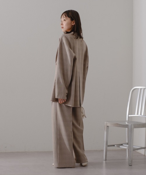 Kastane（カスタネ）の「【軽アウター/SETUP対応】チェックジャケット（テーラードジャケット・レディース・ピンク/グレー・FREE）」の20枚目の写真