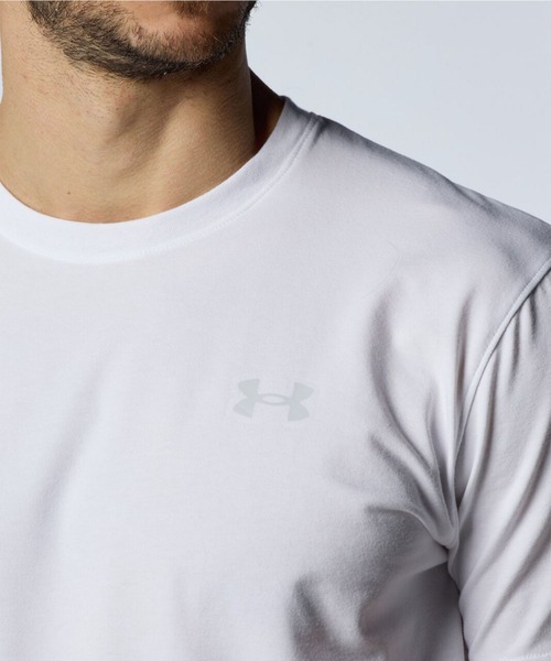 UNDER ARMOUR（アンダーアーマー）の「アンダーアーマー  UAパフォーマンスコットン ショートスリーブTシャツ（Tシャツ/カットソー・メンズ・ホワイト/オリーブ/ブラック/グレー・S/M/L/LL/3L）」の9枚目の写真