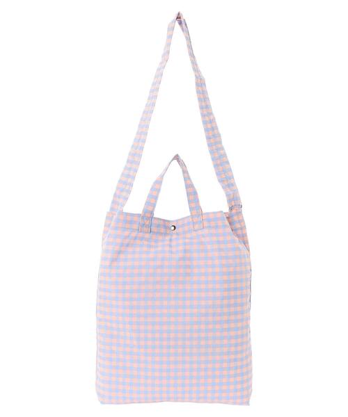 Green　Parks（グリーンパークス）の「OTO.HA.　ドロストショルダーBIGトート（トートバッグ・レディース・ブラック/ピンク/グリーン・FREE）」の12枚目の写真